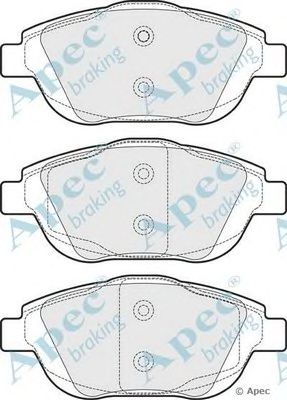 APEC BRAKING pad1694 -  Комплект тормозных колодок, дисковый тормоз